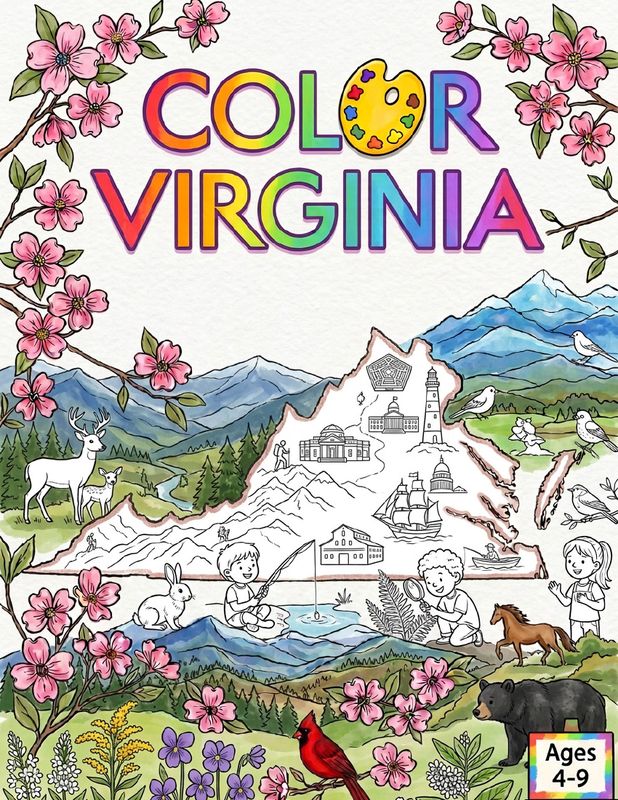 Color Virginia: For Kids cover